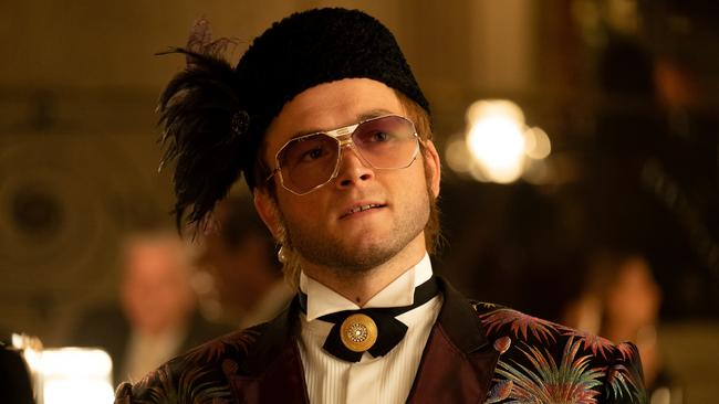 Taron Egerton as Elton John in Rocketman.