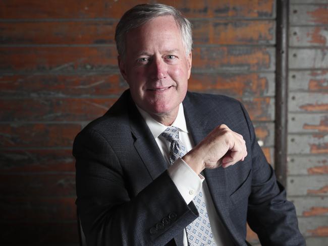 08-08-19 -  Senior US Republican congressman Mark Meadows in Sydney, he is the leader of the US House Freedom Caucus. - Picture Ryan Osland/The Australian