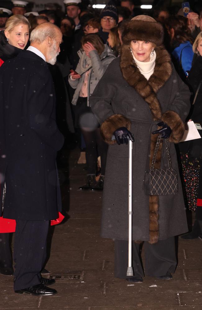 Princess Michael of Kent, seen here sporting a cane in 2022, has had some health scares in recent years. Picture: Chris Jackson/Getty Images