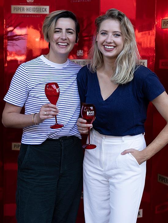 Jacqueline Toboni and Kassandra Clementi in January. Picture: Fiona Hamilton/Tennis Australia