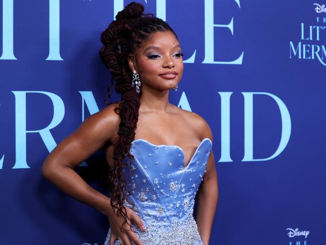 Halle Bailey attends the Australian premiere of The Little Mermaid. Picture: Lisa Maree Williams/Getty Images