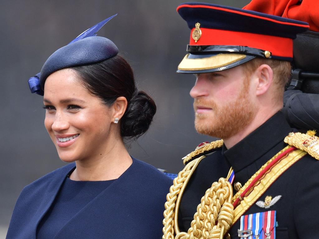 Meghan and Harry at the Trooping of the Colour earlier this month. Picture: Daniel Leal-Olivas / AFP