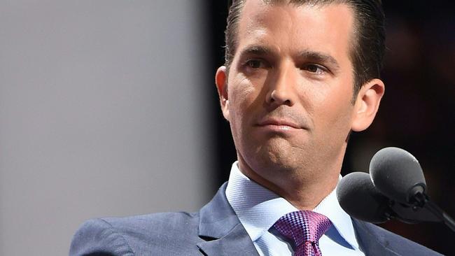 Donald Trump Jr. Pic: AFP