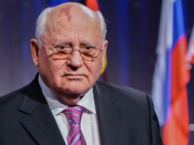 Former President of the Soviet Union, the late Mikhail Gorbachev: He helped bring down the Iron Curtain and his rule would shift global politics for decades to come. Picture: AFP