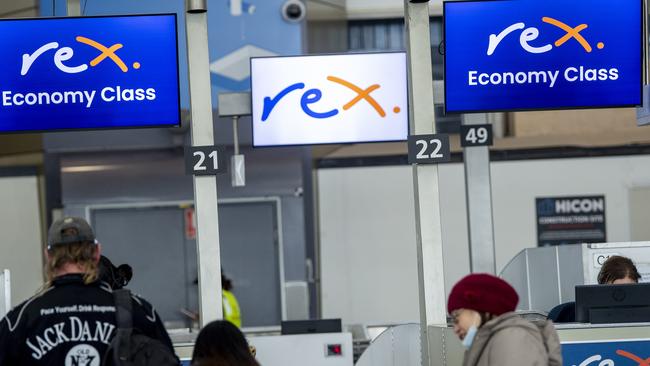 Rex flights between major domestic airports have been cancelled. Picture: NewsWire / Jeremy Piper