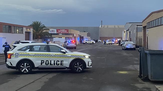 Police at the scene of the Royal Park shooting last month. Picture: Todd Lewis