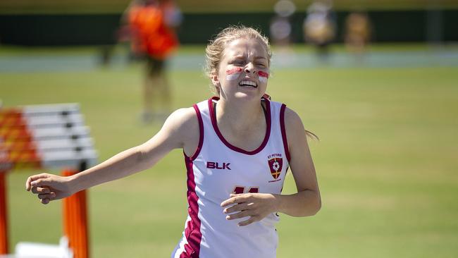 Gabrielle Schmidt 14, St Peters, had a grand win. (Image Sarah Marshall)