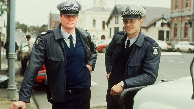Australian actors William McInnes and Grant Bowler “creaky 90s show” Blue Heelers.