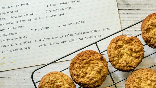 Anzac biscuits aren’t only long lasting but are delicious.