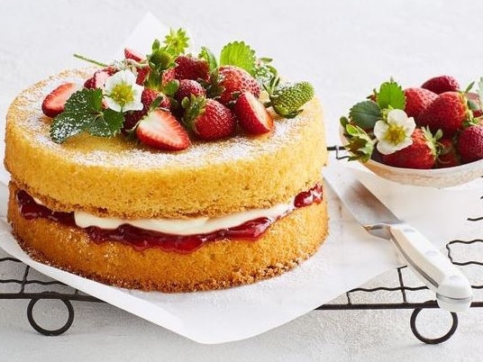 Traditional Victoria Sandwich Cake. Yum.