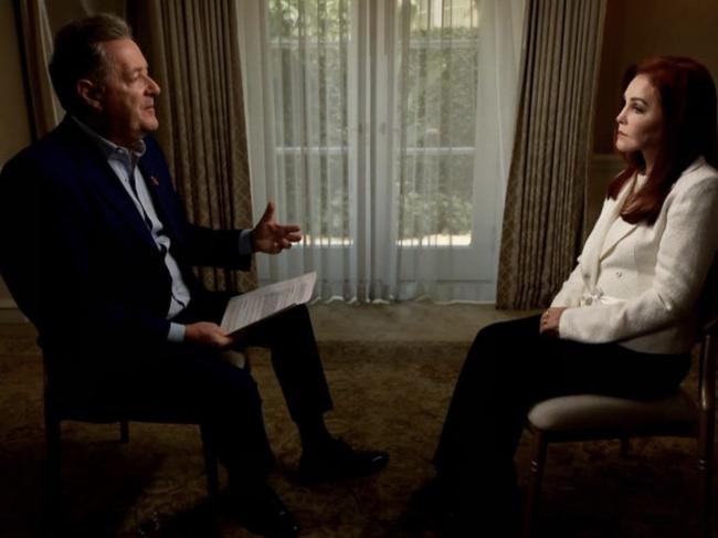 Priscilla sat down with Piers Morgan for a rare TV interview.