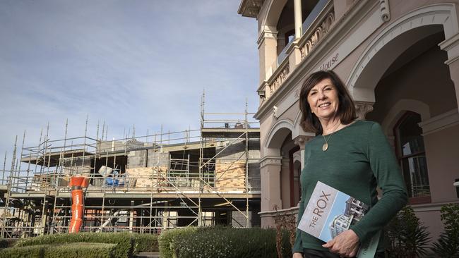 Property developer Mary Brownell at The Rox development at Hobart. Picture: Chris Kidd