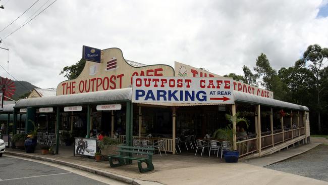 The iconic Canungra Outpost Cafe’s pies are popular for riders and drivers.