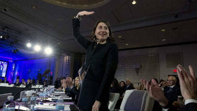 NSW Premier Gladys Berejiklian was warmly received by the crowd during the National Governors Association conference in Washington. (Pic: Jose Luis Magana)