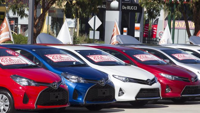 On top ... Toyota sales are still higher than any other car company in Australia this month. Picture: Sarah Matray