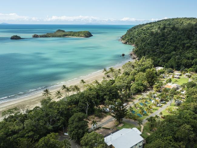 Beachfront accommodation options surrounded by nature at Cape Hillsborough Nature Tourist Park. Photo: Queensland Government.