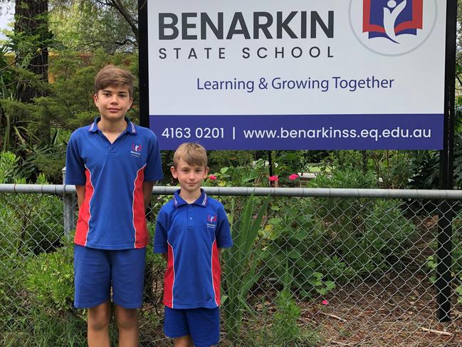 Benarkin State School captains Jackson Robinson and Carter Meldrum