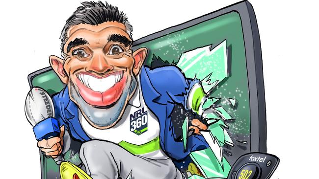 Braith Anasta will co-host NRL 360 with Paul Kent. Digital art: Boo Bailey