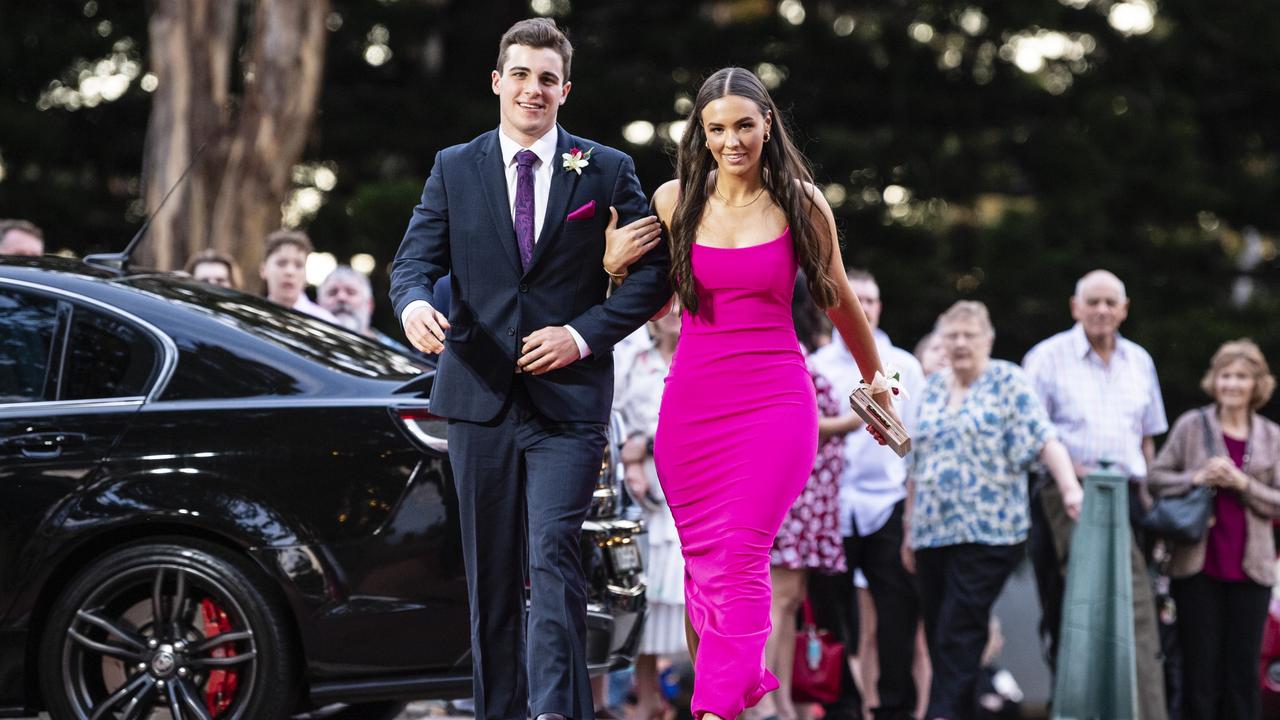 Bart Steffen and partner Caleiah Budd at St Mary's College formal at Picnic Point, Friday, March 24, 2023. Picture: Kevin Farmer