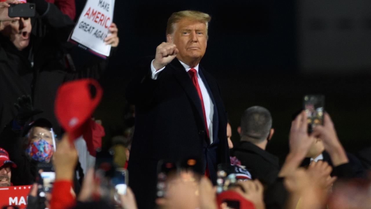 When Donald Trump was elected, Matthew McConaughey said: ‘It’s time for us to embrace and shake hands with this fact and be constructive with him over the next four years.’ Picture: Jeff Swensen/Getty Images/AFP