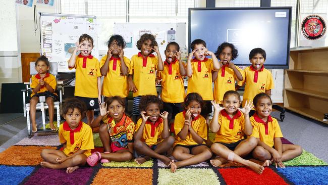 My First Year 2024: Yarrabah State School: prep M: back: Travaris, Aleyah, Deborah, Kenai, Claude, Aaron, Robert, Roquarn, Neil; front: Lakyah, Nahkyla, Pauline, Lynette, Namani, La’Neilia. Picture: Brendan Radke