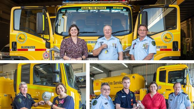 Fire and Disaster Recovery Minister Nikki Boyd has presented new firefighting appliances to three North Queensland rural fire fighting brigades. Picture: Supplied.