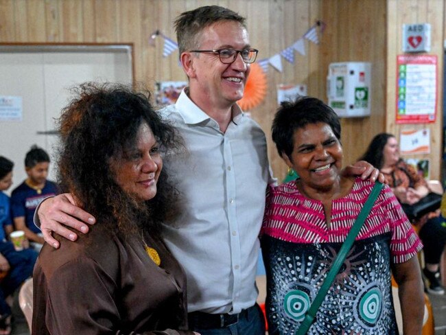 Minister for Indigenous Australians, Senator the Hon. Malarndirri McCarthy, the Hon Julian Hill MP Assistant Minister for Citizenship and Multicultural Affairs, Marion Scrymgour MP Member for Lingiari.