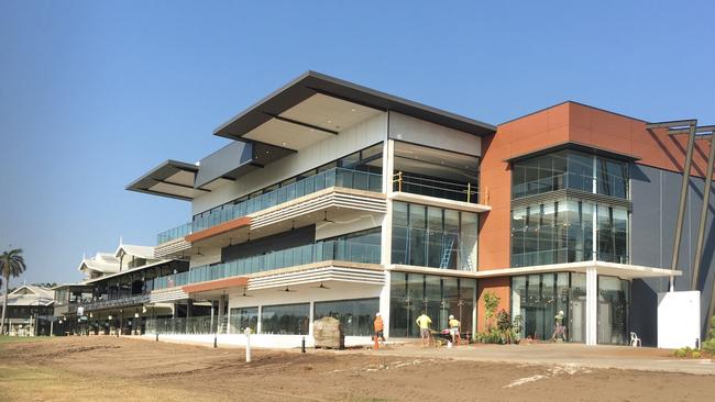 Darwin Turf Club is putting the finishing touches to its $12 million taxpayer-funded multipurpose grandstand. Picture: Gary Shipway