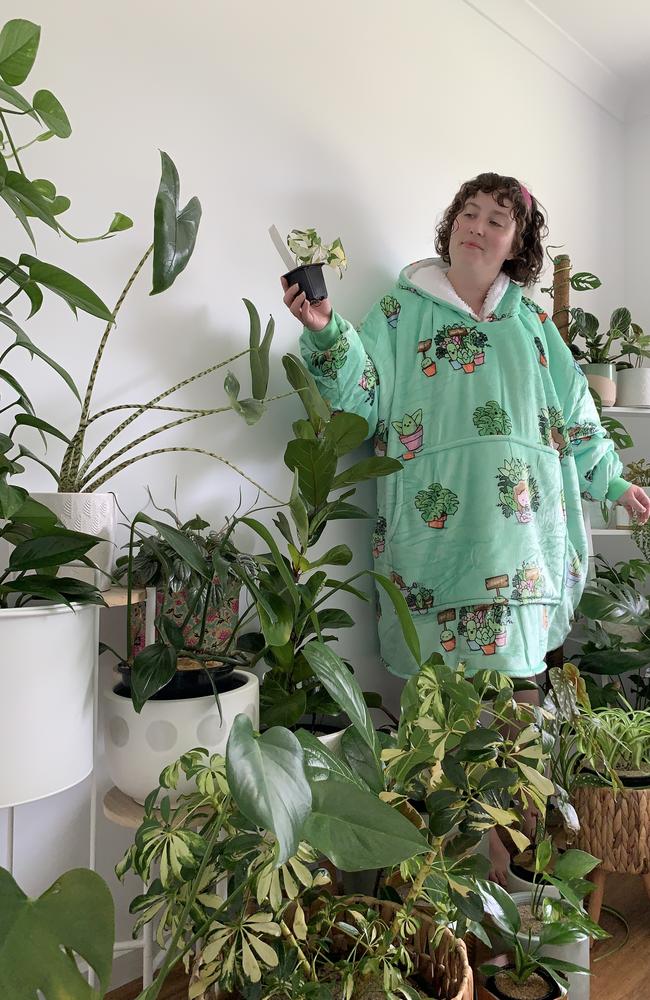 Adeline’s current special interests include plants and Bluey. Picture: Supplied