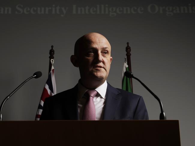 Australian Security Intelligence Organisation director-general Mike Burgess says. Picture: Sean Davey