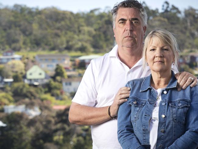 Landlords Peter and Vanessa McKenna at Bellerive. Picture Chris Kidd