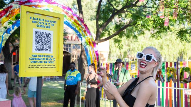 Checking in at the Adelaide Festival Fringe. Picture: Chris Oaten