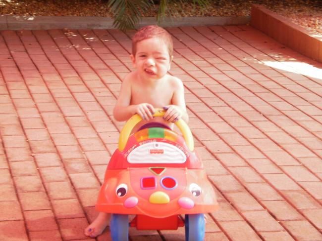 Nicholas Daisley as a young child