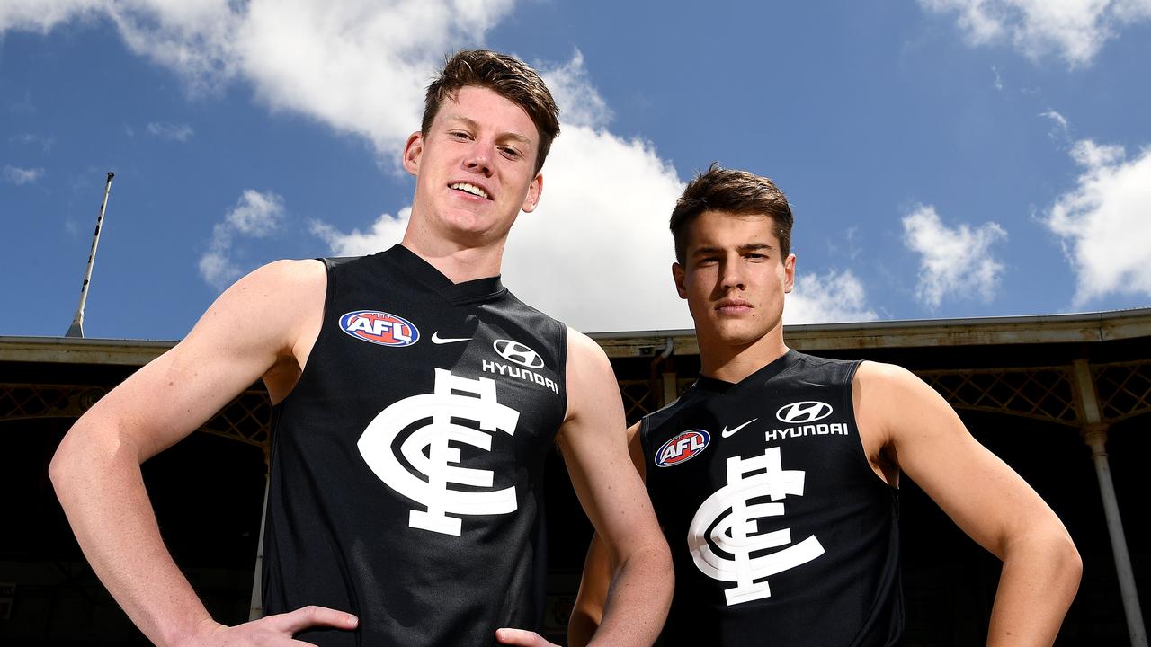 Liam Stocker (right) has inked a new deal with the club. Photo: Quinn Rooney/Getty Images.