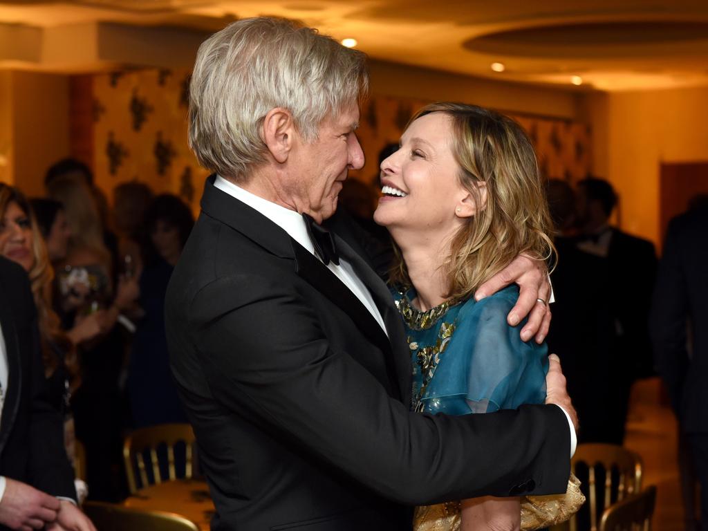 Harrison Ford and Calista Flockhart attend HBO’s Official Golden Globe Awards After Party at The Beverly Hilton Hotel. Picture: FilmMagic/FilmMagic