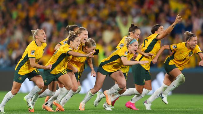 The moment Australia made the World Cup semi-final. Photo by Chris Hyde - FIFA/FIFA via Getty Images