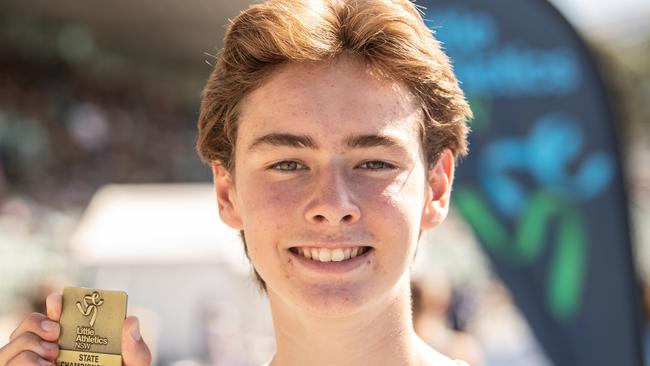 A delighted Nathaniel Clarke after his gold. Pic: Julian Andrews