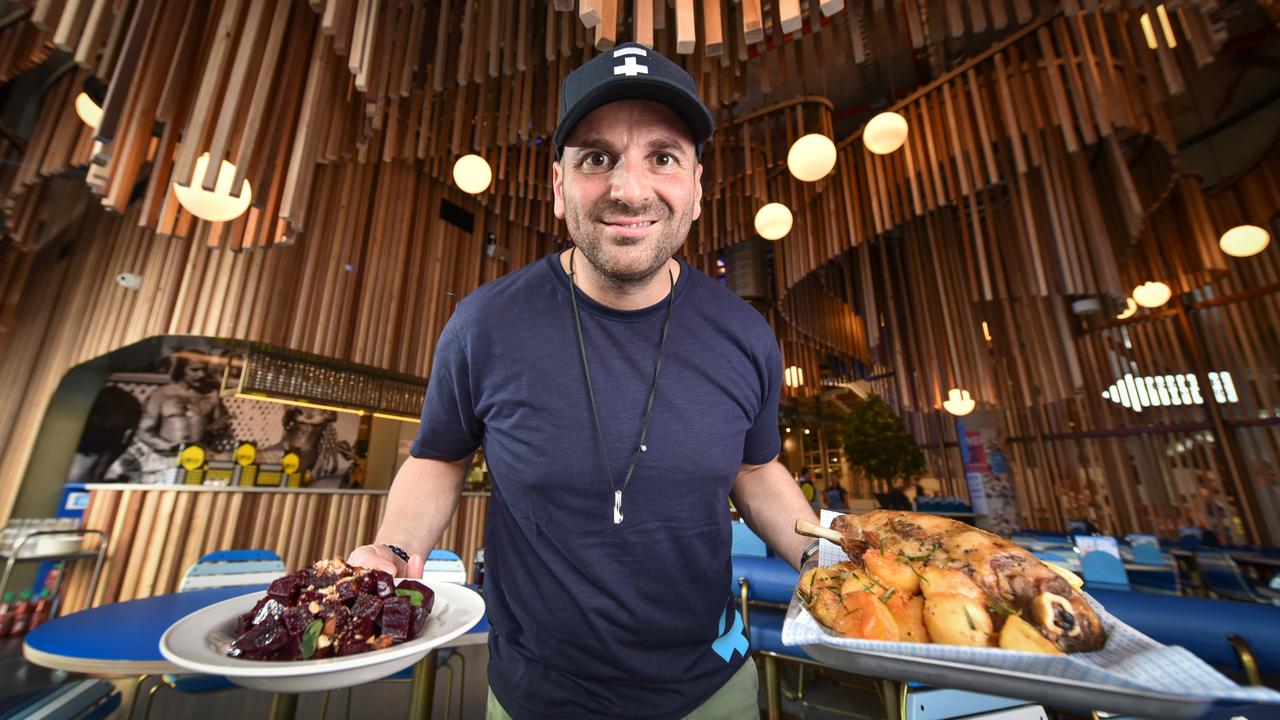 Over the past decade, George Calombaris has rapidly his expanded his restaurant empire across Australia. Picture: Nigel Hallett