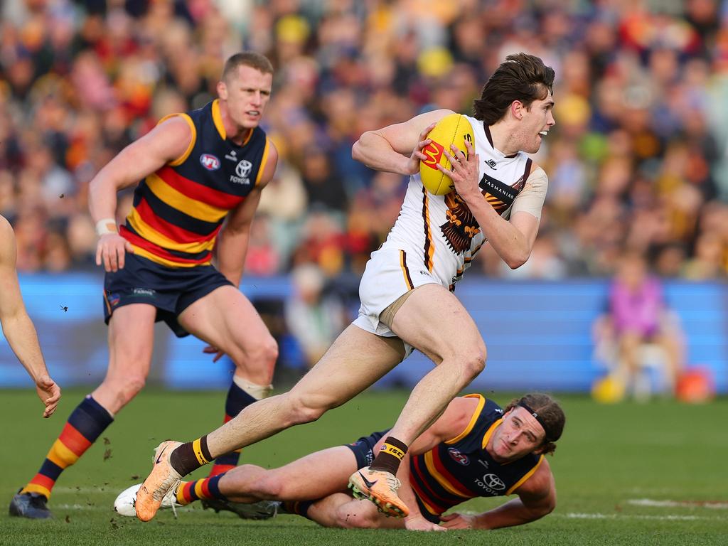 How would Will Day’s development go if he was drafted by the Crows? Picture: Sarah Reed/AFL Photos via Getty Images.