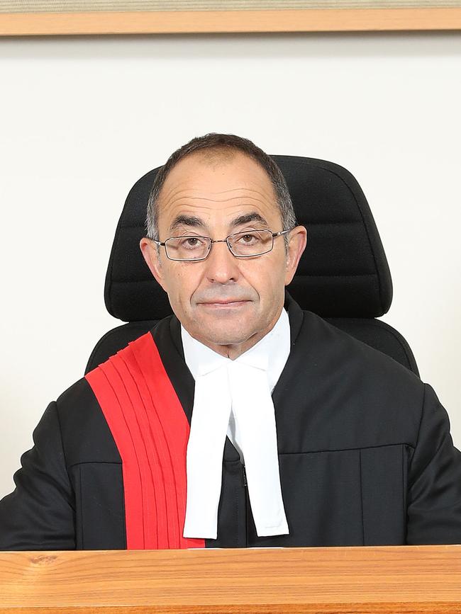 Supreme Court Judge Chief Justice Chris Kourakis. Picture: Dylan Coker