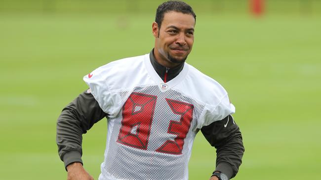 Vincent Jackson in action during the Tampa Bay Buccaneers. Photo by Cliff Welch/Icon Sportswire via Getty Images