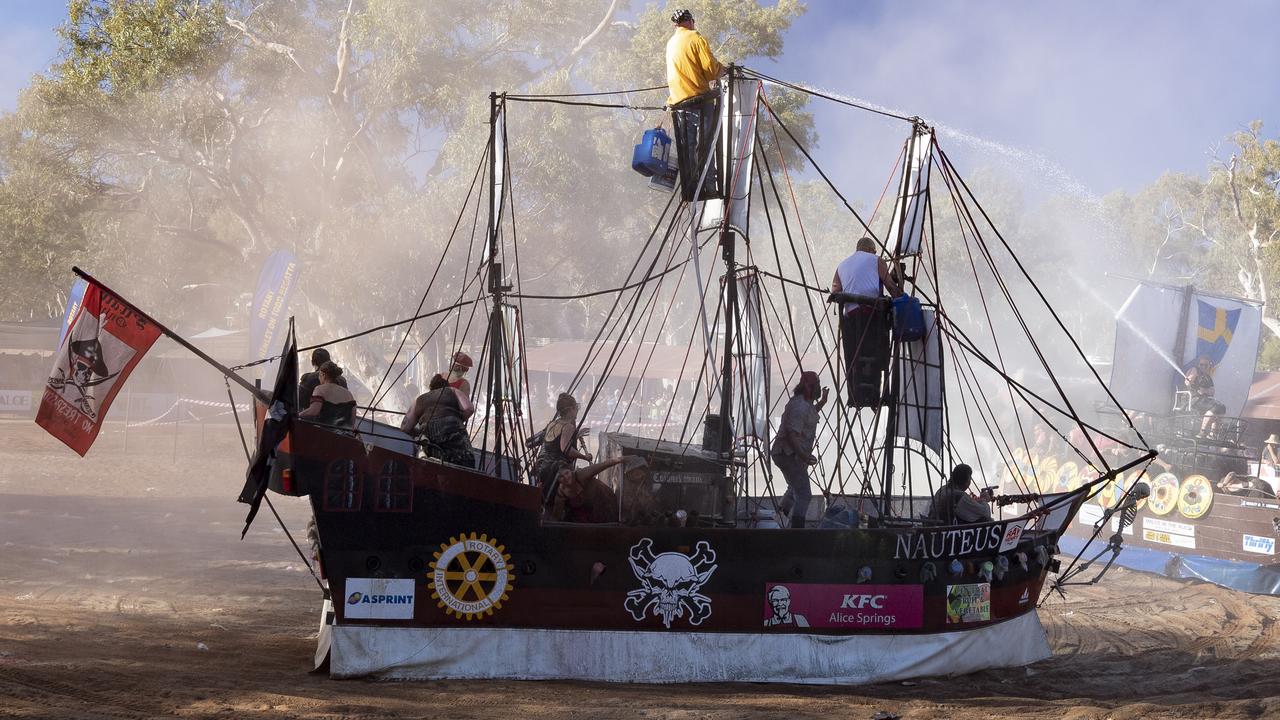 The Henley-on-Todd regatta is held in the sandy bed of the Todd River. Picture: Wendell Teodoro/Getty Images.