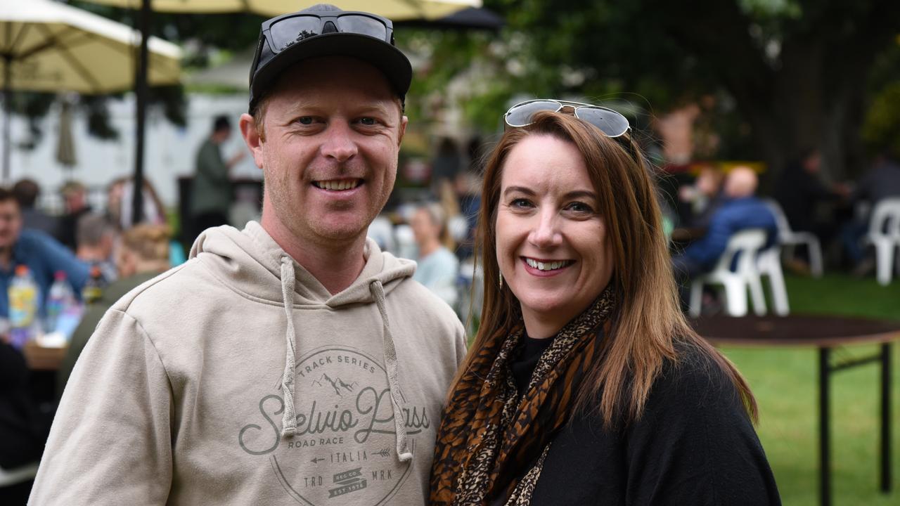 Michael Hill and Kylie Dawson at Day 2 of Launceston's Festivale 2023. Picture: Alex Treacy