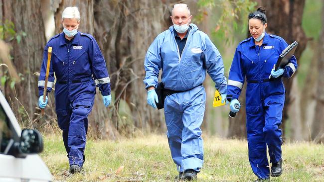 A woman’s body has been found in scrubland near Mt Macedon. Picture: Mark Stewart