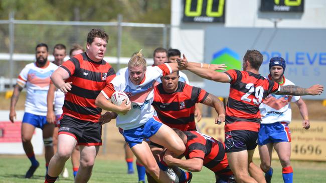 YOUNG GUN: Warwick Cowboys centre Mitch Watson has impressed coaches in the lead up to tonight’s TRL All Stars fixture. Photo: Gerard Walsh.