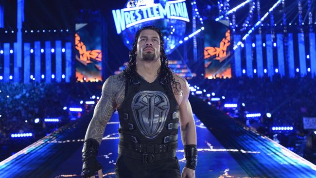 WWE wrestler Roman Reigns will compete in a six-man tag team match. Picture: WWE