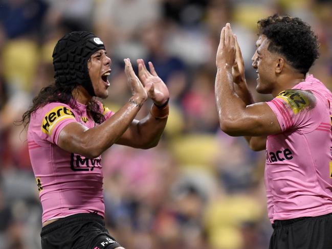 The Panthers have survived a Cowboys comeback to secure their fifth win of the season. Picture: NRL Imagery