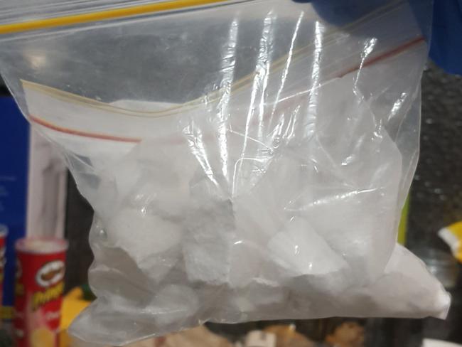 Some of the drugs seized at Chartres-Abbott and Mulholland’s Umina home. Picture: supplied