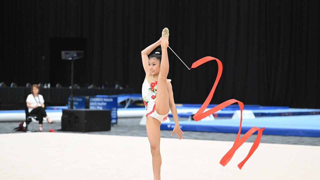 Miyabi Akiya is a gymnast with Prahran Rhythmic