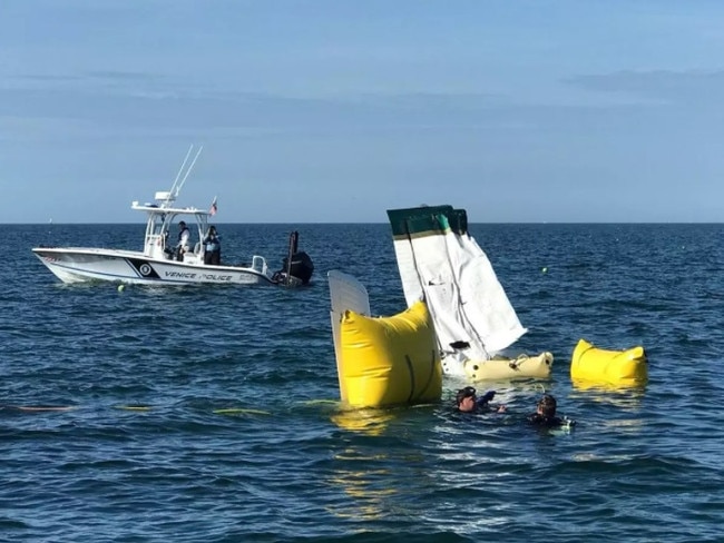 The wreckage at the site of the crash. Picture: Supplied